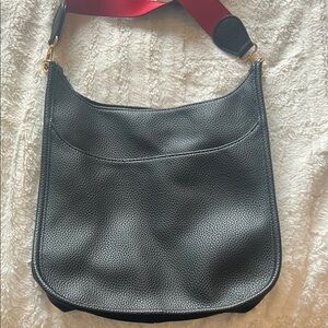 Black Leather Crossbody Bag